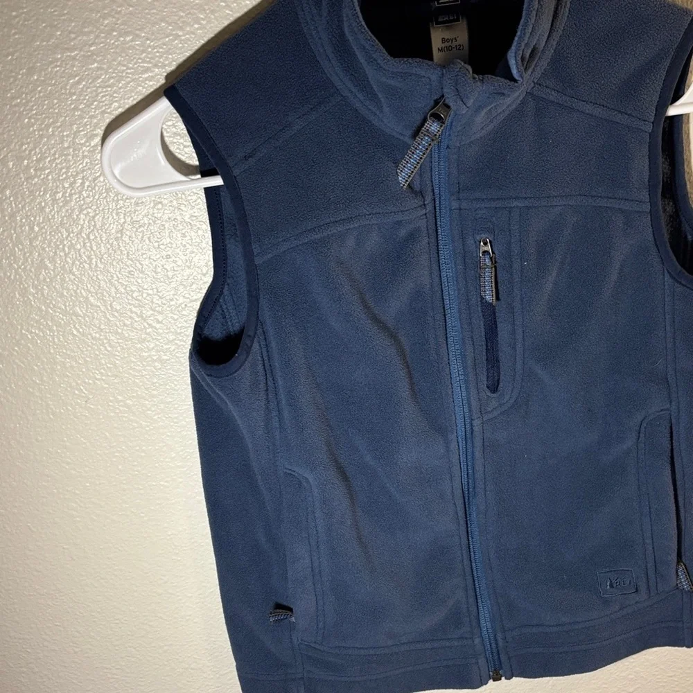 REI Kids Dark Blue Fleece Vest